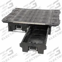 DECKED Truck or Van Storage Drawer: HDPE, 12 in Ht, 71 19/32 in Wd, 75 in Dp, 2 Drawers, 1 Shelves (MPN XG4). Key specifications — Color: Black; Compatible Vehicle Make: Chevrolet; Compatible Vehicle Model and Year: Sierra 1500 (2007-2018) 2019 Old Body Style; Brand: DECKED.