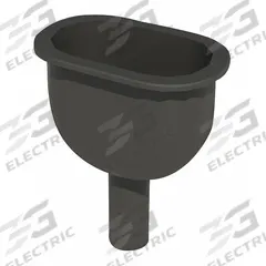INSTOCK Laboratory Cup Sink: Oval, 6 in Bowl Lg, 3 in Bowl Wd, 3 3/4 in Bowl Dp, Polypropylene (MPN GRLB-U04). Key specifications — ADA Compliant: Not ADA Compliant; Brand: INSTOCK.