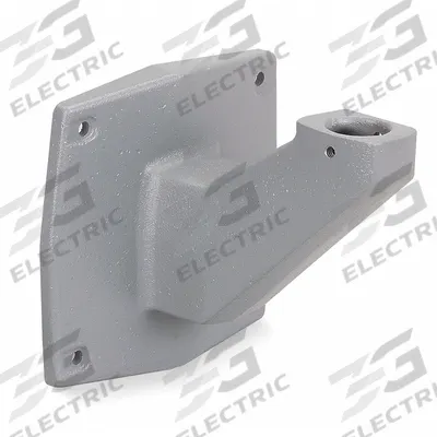 FEDERAL SIGNAL Mounting Kit: Gray, 6 3/8 in Overall Wd, 5 7/8 in Overall Lg - Threaded-Mount Warning Light Bases