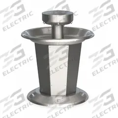 BRADLEY Wash Fountain: Silver, Stainless Steel, Circular, 36 in Overall Wd, Off-Line Vent Drain (MPN S93-635). Key specifications — Bowl Shape: Circular; Drain Type: Off-Line Vent; Color: Silver; Brand: BRADLEY; Series: Sentry; Sink Material: Stainless Steel; ADA Compliant: Not ADA Compliant.
