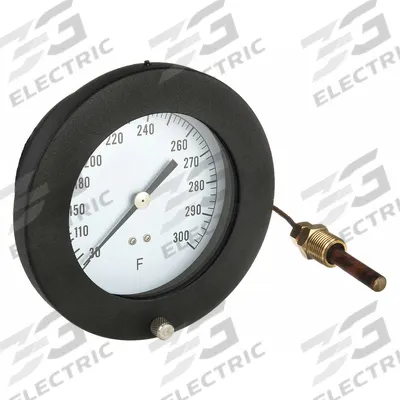 APPROVED VENDOR Analog Panel Mount Thermometer: 30°F to 300°F, ±1°F Scale Division - General Purpose Panel Mount Dial Thermometers