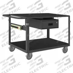 APPROVED VENDOR Metal Shelf Cart: 1,000 lb, 43 in L x 25 in W x 34 in H Overall Dim, Flush Lip, Std (MPN IC24361DRPS4SW5PU95). Key specifications — Caster/Wheel Configuration: (4) Swivel; Brand: APPROVED VENDOR.