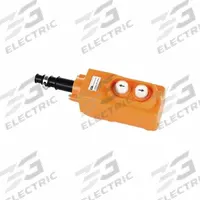 KH INDUSTRIES Pendant Control Station: (2) Push Buttons, 1NO, Direct/Reversable, NEMA 4/4X (MPN CPA02-A4C-000A). Key specifications — AC Contact Rating: 25 A @ 120/220 V; Action: Momentary/Momentary; DC Contact Rating: Not Rated; Enclosure Material: Thermoplastic; Hub Style: Dead-End; Legend: Direct/Reversable; Operator Configuration: (2) Push Buttons; Brand: KH INDUSTRIES.