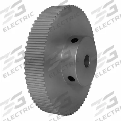 Dayton Timing Pulley: Modified Curvilinear, Fixed, For GT Timing Belt Section - GT Section Fixed-Bore Timing Pulleys with Hub