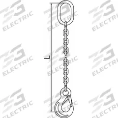 PEWAG Chain Sling: 3/8 in Chain Trade Size, 120 Chain Grade, Sling Hook, Steel, Fixed (MPN 10G120SOS/10). Key specifications — attr994018: Sling Hook; attr994034: PEWAG.