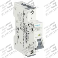 SIEMENS IEC Supplementary Protector: 1 A Amps, 5kA at 230/400V AC, Screw Clamp, 5SY6, 230/400V AC, C (MPN 5SY61017). Key specifications — Brand: SIEMENS; Terminal Connection: Screw Clamp; DC Voltage Rating: Not Rated; Max. AIR Rating: 5kA at 230/400V AC; Series: 5SY6; AC Voltage Rating: 230/400V AC; Curve Type: C.