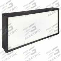 GRAINGER Minipleat Air Filter: 12 in x 24 in x 4 in, Synthetic, Plastic, No Header, Downstream Face (MPN 911TG8). Key specifications — Brand: GRAINGER; Frame or Header Material: Plastic; Media Material: Synthetic.
