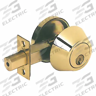 TELL MANUFACTURING Single Cylinder Deadbolt: Cylindrical, 1 3/4 in Door Thick - Max - Standard Cylindrical Deadbolts