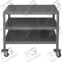 DURHAM MFG Work Table: Fixed Ht, Steel, 36 in x 18 in, 2,000 lb Overall Load Capacity (MPN MTM183630-2K395). Key specifications — Unit Type: Not Expandable or Modular; Assembly: Fully Assembled; Wheel Material: Phenolic; Frame Material Finish: Powder Coated; Mobility: Casters; Height Adjustability: Fixed Height; Included Components: Vice Support Shelf; Caster Type: (4) Swivel Locking.