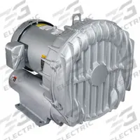 GAST Regenerative Blower: 15 hp, 125 in wc Max Op Pressure, 115 in wc Max Vacuum, 460V AC (MPN R93150A). Key specifications — attr49842: Three; attr49816: GAST; attr49813: R93150A; attr49830: NPT; attr49833: NPT; attr49845: 460V AC.