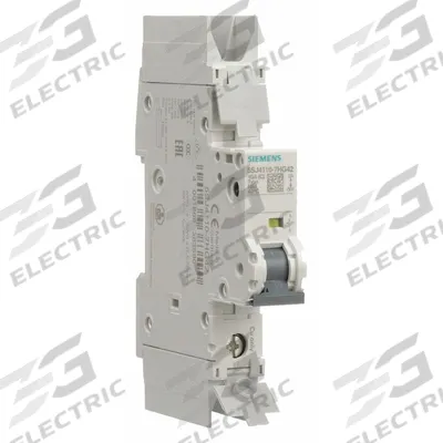 Siemens Miniature Circuit Breaker: 10 A Amps, 60V DC, 10kA at 277V AC, Screw Clamp - C-Curve, 1-Pole UL489 DIN Rail-Mount Miniature Circuit Breakers