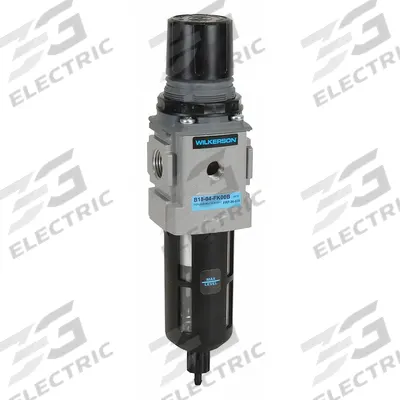 WILKERSON Filter-Regulator: B18 Series, 1/4 in NPT, 148 cfm, 5 micron, 0 psi to 125 psi - Wilkerson FRL Air Filter/Regulators