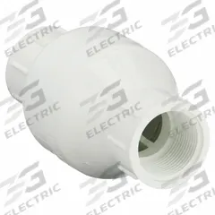 DAYTON Spring Check Valve: Inline Valve Body, 1 1/4 in Pipe Size, IPT x IPT, PVC, Female, IPT, IPT (MPN 4RG67). Key specifications — Brand: DAYTON; Poppet Material: Stainless Steel.