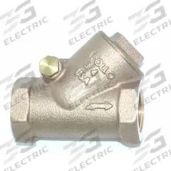 APOLLO Check Valve: Swing, Y-Style Valve Body, 3-Way, 1 1/2 in Pipe Size, Press x Press, Bronze (MPN 61Y207T1PR). Key specifications — Brand: APOLLO.