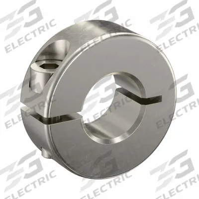 RULAND MANUFACTURING Shaft Collar: 1-Piece, Metric, Round, Clamp-On, 15 mm Bore Dia - Stainless Steel Shaft Collars
