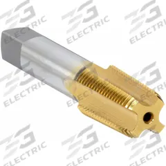 OSG Pipe and Conduit Thread Tap: 1/16"-27 NPT/ANPT, 4 Flute, TiN Coated High Speed Steel (MPN 1310005)