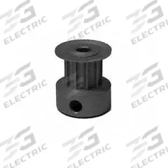 DAYTON Timing Pulley: Curvilinear, Fixed, For 6 mm Belt Wd, 12 Teeth, 3 mm Pitch, Aluminum (MPN 12-3M06-6CA3). Key specifications — Brand: DAYTON; Finish: Clear Anodized; For Belt Series: Powerhouse®.