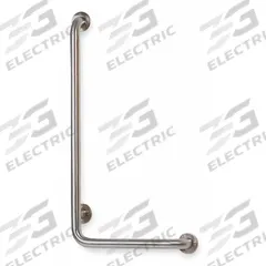 APPROVED VENDOR Wall Grab Bar: Angled, 32 in Lg, 1 1/2 in Dia, Stainless Steel, Unfinished (MPN 3P922). Key specifications — Brand: APPROVED VENDOR; Mount Orientation: Left-Hand.