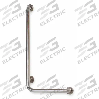 APPROVED VENDOR Wall Grab Bar: Angled, 32 in Lg, 1 1/2 in Dia, Stainless Steel - Safety Rails