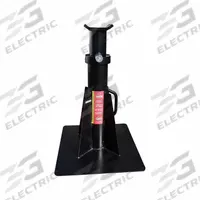 AME Jack Stand: Pin Locking Hand Lifted, 25 ton Load Capacity, 38 in Max Extended Ht, Square, Steel (MPN 14420). Key specifications — Base Shape: Square; Base Material: Steel; Saddle Shape: Flat V; Brand: AME.