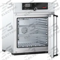 MEMMERT Universal Oven: Forced Air, 3.8 cu ft Capacity, 300°C Max Temp, 2,800 W Watt, +/-1.8°C, Oven (MPN UF 110, 230V). Key specifications — Voltage: 230V AC; Brand: MEMMERT; Temperature Accuracy Tolerance: +/-0.1°C up to 99.9°C, +/-0.5°C @ 100°C+; Temperature Uniformity: +/-1.8°C.