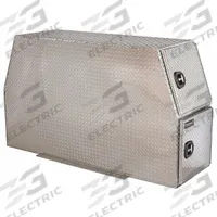 BUYERS PRODUCTS Backpack Truck Box: Backpack Truck Box, Aluminum, 24 in Overall Dp, 46 in Overall Ht (MPN BP824624). Key specifications — Color: Silver; Latch Type: T-Handle Compression; Lock Type: Keyed; Brand: BUYERS PRODUCTS.