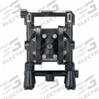 ARO Diaphragm Pump: Polypropylene Body, 1/2 in, NPT Connection, 12 gpm, PTFE Valve, SS Seat (MPN PD05P-ASS-STT). Key specifications — Brand: ARO; Seat Material: SS; Check Valve Material: PTFE; Diaphragm Material: PTFE w/ Santoprene Backing.