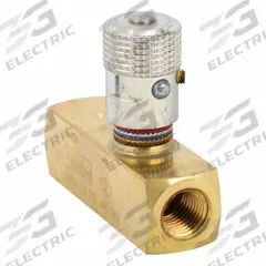 PARKER Hydraulic Flow Control Valve: 5 gpm Max Flow Rate, 1/4 in NPT, 1/4 in NPT, Brass, Control (MPN F400B). Key specifications — attr1018158: Manual; attr1018114: Rotary Knob; attr1018116: Brass; attr1018117: PARKER.
