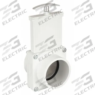 VALTERRA Gate Valve: 3 in Size, PVC, Rising, Spigot x Spigot, 30 psi CWP, Lever - Rising Stem PVC General Purpose Gate Valves