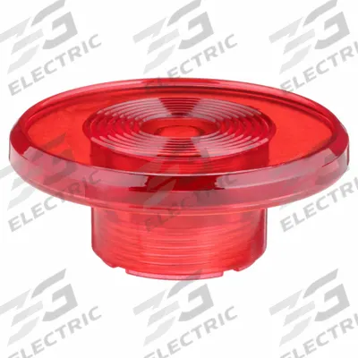 Dayton Mushroom Head: 30 mm Panel Size, Illuminated, Non-Metallic - Heads for Push Buttons