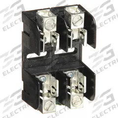 MERSEN Fuse Block: Open Block Design, 2 Pole, 250 V AC, Box Lug, Non-Indicating (MPN 20302). Key specifications — attr233046: MERSEN.