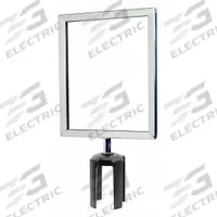 TENSABARRIER Sign Frame: 8 1/2 in Overall Wd (MPN FRAME-HDSC-1P-8511HD-V). Key specifications — attr193638: TENSABARRIER; attr982154: (2) Sheets of Acrylic; attr982153: Tensabarrier Retractable Stanchion Post; attr982157: Steel.