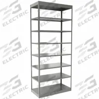 HALLOWELL Metal Shelving: Standalone, Heavy-Duty, 36 in x 18 in, 84 in Overall Ht, 8 Shelves (MPN DT5513-18HG). Key specifications — Frame Material: Steel; Shelving Material: Steel; Assembled: Unassembled; Color: Gray; Brand: HALLOWELL.