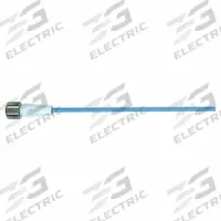 Cordset: M12 Female Straight X Bare Wire, 5 Pins, Pastel Blue, TPE-S, 3 m Cable Lg, 22 AWG Wire Size (MPN 7024-13221-3720300). Key specifications — Cable Jacket Color: Pastel Blue; End 1 Gender: Female; End 1 Mounting Orientation: Straight; End 2 Connection Type: Bare Wire; IP Rating: IP68; Brand: MURRELEKTRONIK; Wire Size: 22 AWG; Cable Jacket Material: TPE-S.
