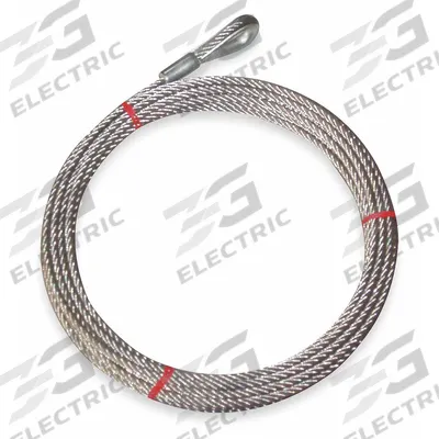 APPROVED VENDOR Wire Rope: Vinyl, Galvanized Steel, 7 x 19, 1,400 lb Working Load Limit - UV-Resistant Vinyl-Coated Wire Rope
