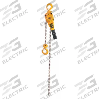 HARRINGTON Lever Chain Hoist: Hook Mounted - No Trolley, 1,600 lb Lifting Capacity - Lever Chain Hoists