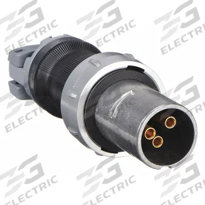 HUBBELL Pin and Sleeve Plug: Gray, 600V AC, Single Phase, 100 A, 2 Pole, 3 Wire - Watertight Plugs