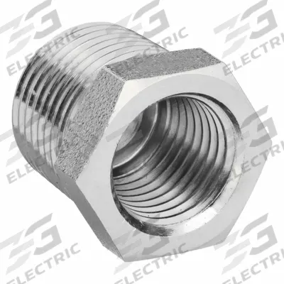 APPROVED VENDOR Metal Pipe Straight: Straight, 3/8 in x 1/4 in, Class 1000, 1,000 psi - Nickel-Plated Threaded High-Pressure Pipe Fittings