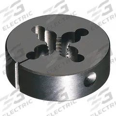 CLE-LINE Round Threading Die: #10-32 UNF, 13/16 in OD, Adj, Carbon Steel (MPN C65076)