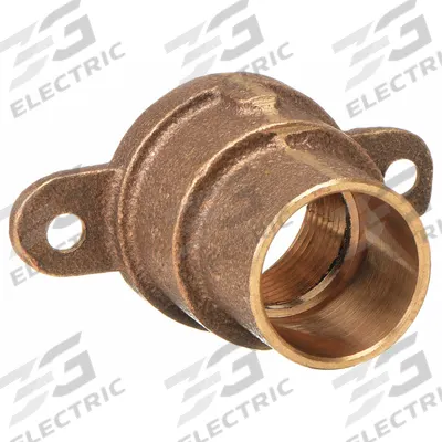 NIBCO Sweat Fitting Adapter: 1/2 in CTS x 1/2 in Pipe, Cup x FNPT, Drop Ear - Cast Copper & Bronze Tube Fittings