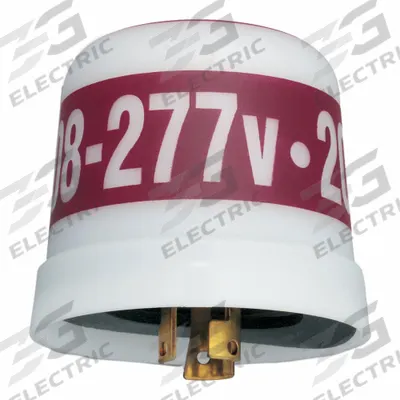 INTERMATIC Photocontrol: Turn-Locking Photocell Mounting, SPST, 208-277V AC - Turn-Locking Photocells