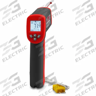 TRIPLETT Infrared Thermometer: IRT227-NIST, Included, Avg/Difference/Max Temp/Min Temp - Infrared Thermometers with Contact Probes