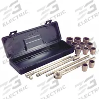 AMPCO Socket Wrench Set: Non-Magnetic/Non-Sparking, 3/4 in Drive Size, 15 Pieces, (11) 6-Point (MPN W-291). Key specifications — attr1204505: AMPCO; attr1204509: (11) 6-Point; attr1204515: Non-Sparking; attr1206531: 1-5/16 in to 2 in; attr1206532: 3/4 in Ratchet; attr1227478: 3/4 in.