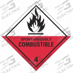 LABELMASTER DOT Container Label: Spontaneously Combustible, 4 in x 4 in, 4 in Label Ht, 500 Labels (MPN HMSL210). Key specifications — Brand: LABELMASTER; Message: Spontaneously Combustible.