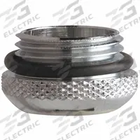 CHICAGO FAUCETS Flow Restrictor: 8 gpm Flow Rate, Laminar Flow Outlet, Brass, Chrome Finish, Male (MPN E1MJKABRCF). Key specifications — Material: Brass; Product Type: Flow Restrictor; Connection Size: 3/8"-18; Brand: CHICAGO FAUCETS.