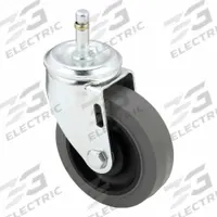 APPROVED VENDOR Stem Caster: Swivel, No Brake, 4 in Wheel Dia., 1 1/4 in Wheel Wd, 5 in Mounting Ht (MPN P12S-PRP040B-SG1-EL). Key specifications — attr1111099: APPROVED VENDOR; attr1111095: Gray; attr1176855: Swivel.