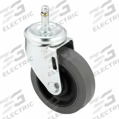 APPROVED VENDOR Stem Caster: Swivel, No Brake, 4 in Wheel Dia., 1 1/4 in Wheel Wd, 5 in Mounting Ht (MPN P12S-PRP040B-SG1-EL). Key specifications — attr1111099: APPROVED VENDOR; attr1111095: Gray; attr1176855: Swivel.