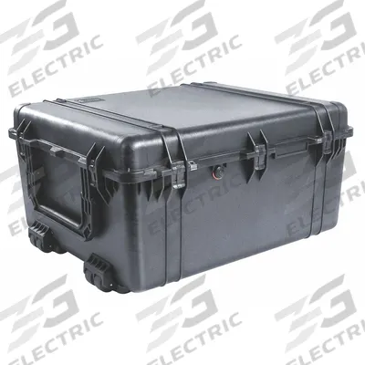 PELICAN Protective Case: 25 1/8 in x 30 1/8 in x 15 3/8 in Inside, No Foam, Black - Standard Protective Transport Cases