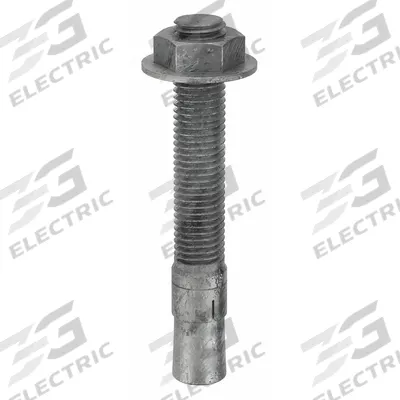 MKT FASTENING Wedge Anchor: 5 1/2 in Overall Lg, 3/4 in Dia, 3/4"-10 Thread Size, Steel - Steel Wedge Anchors