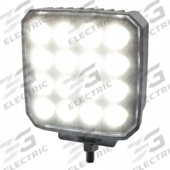 ECCO Vehicle Work Light: Square, Flood, LED, Bracket, 2 Pin Connector, Tow Trucks/Work Trucks, White (MPN EW2421H). Key specifications — Housing Color: White; Brand: ECCO; Electrical Connection: 2 Pin Connector; Installation Type: Permanent.